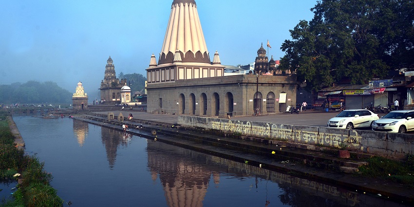 A glimpse of Dholya Ganpati Temple which is one of the famous temples in Satara.