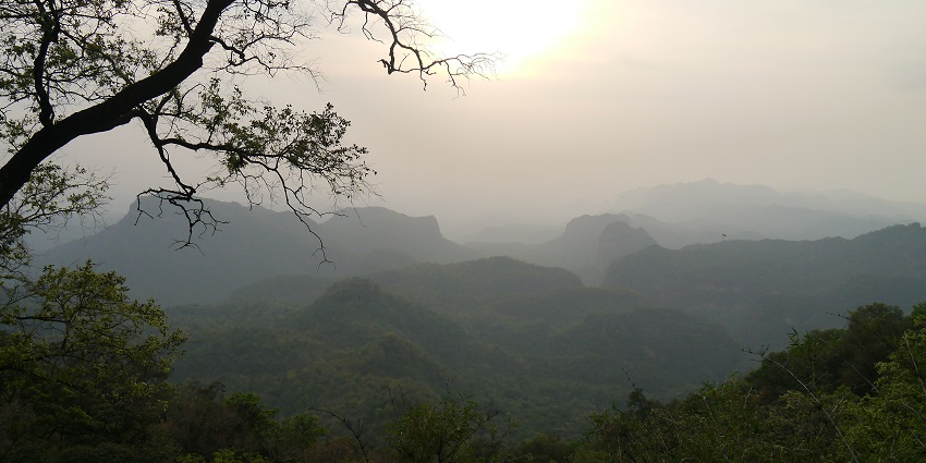 Scenic view from Dhoopgarh at sunset, among the best places to visit in Pachmarhi.