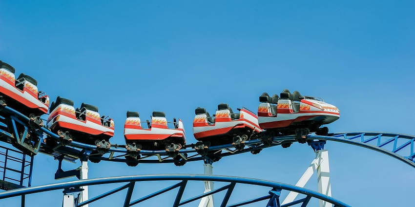 An image of rollercaosters Dreamland Water Park which is one of the most fun places.