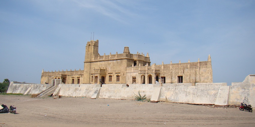 An image of Tranquebar Fort, also known as the Dutch Fort at Tharangambadi.