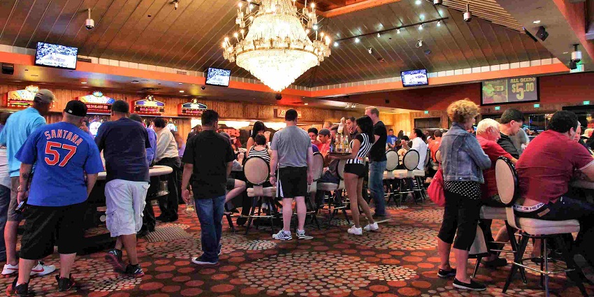 The crowded room at one of the casinos in Alexandria, Egypt.