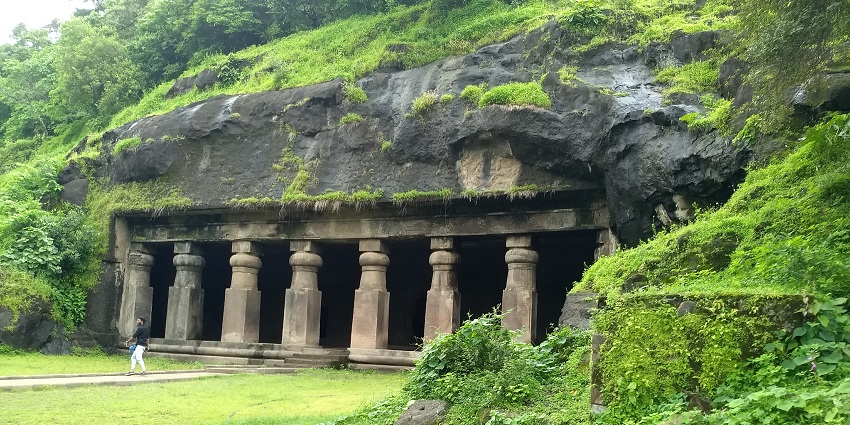 Elephanta Caves, a UNESCO site, showcase ancient rock-cut sculptures of Lord Shiva.