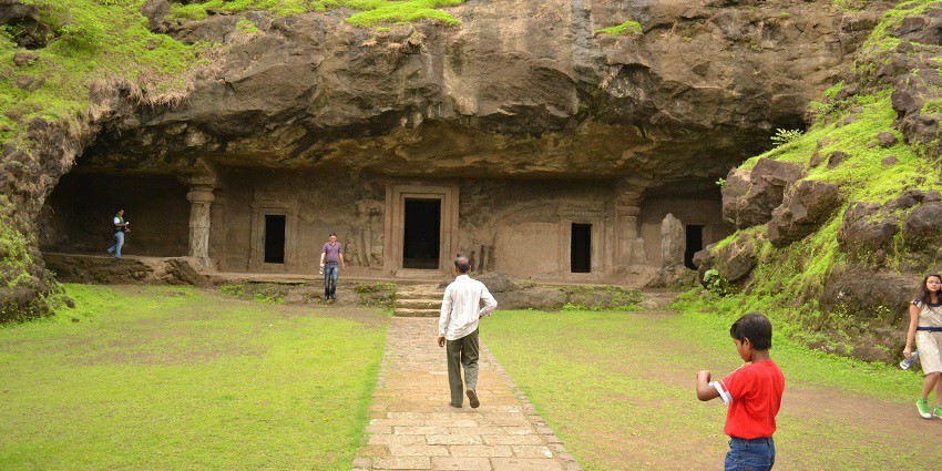Elephanta Caves, a UNESCO World Heritage Site and popular tourist attraction near Maharashtra.