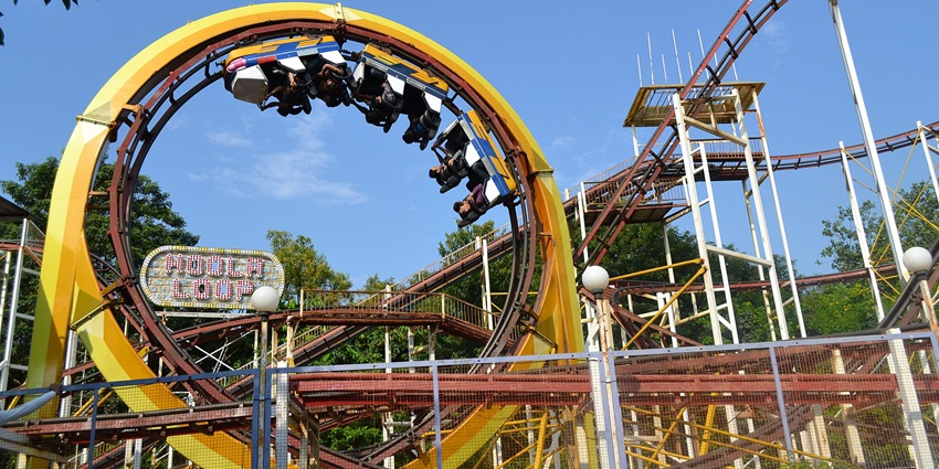 A picture of Essel World’s rides which shows that this is one of the tourist attractions near Borivali
