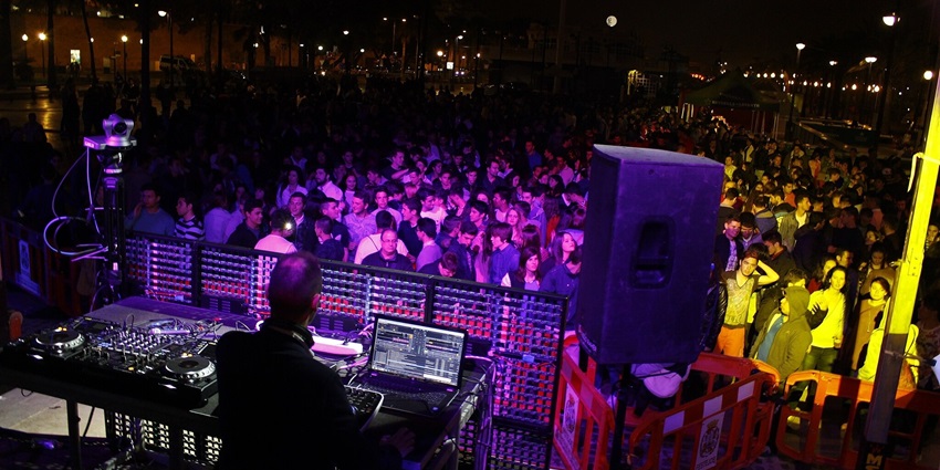 Snapshot from the Live DJ night in Euriska, Pune during the new year event