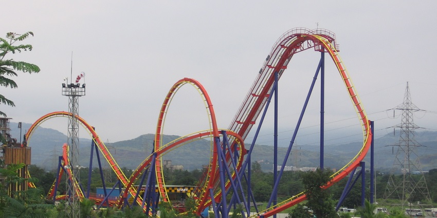 A thrilling thing to do in Khopoli is a roller coaster ride at Adlabs Imagica theme park in Khopoli, filled with excitement and joy.