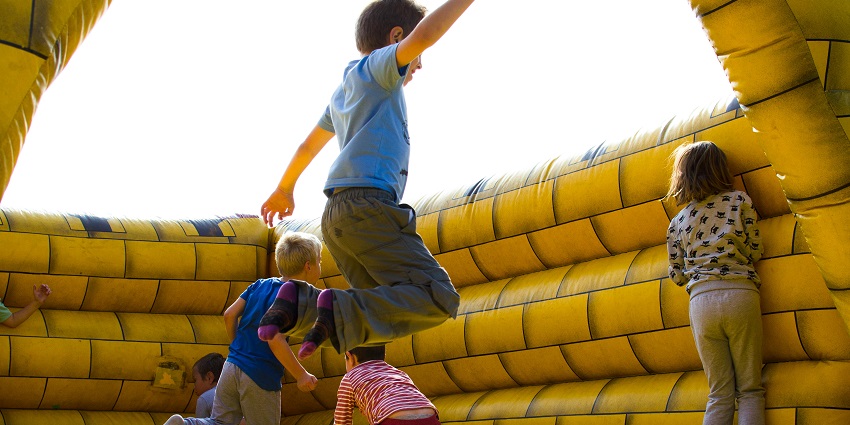 Engage in fun activities at interactive play areas for families.