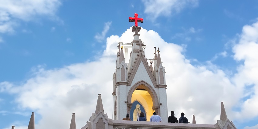 Offer prayers at the sacred Mount Mary Basilica is one of the places to visit in Bandra.