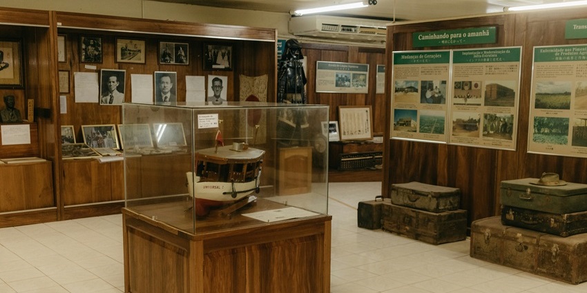 Inside the halls of the museum, offering an educational experience
