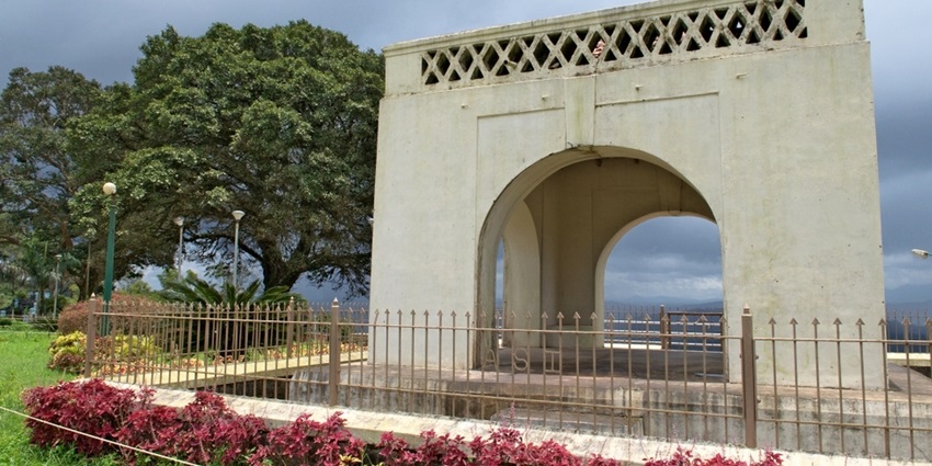 View of Raja's Seat, a must-visit attraction for things to see in Kodagu.