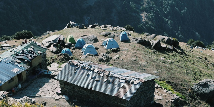 A breathtaking landscape justifying the serene location camping in Mahabaleshwar.
