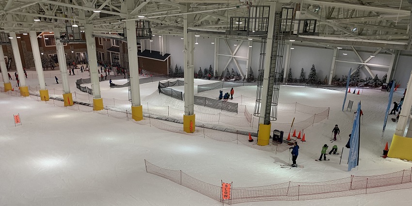 Indulge in fun games at Snow City, which is an indoor fun park with a snow theme.