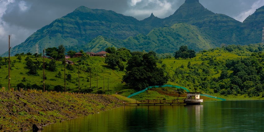 Serene lake and lush hilltop of Gadeshwar one of the nice places to visit in Panvel