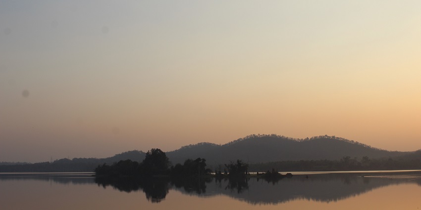 Scenic view of the Gajanur Dam, one of the best places to visit near Thirthahalli