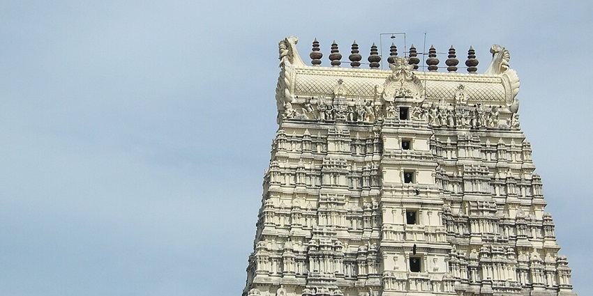 Hilltop site near APJ Abdul Kalam Museum Rameshwaram Tamil Nadu features intricate carvings