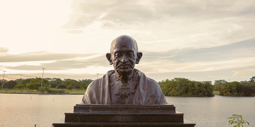 Gandhi Nilaya’s colonial-style structure where Mahatma Gandhi once stayed here.