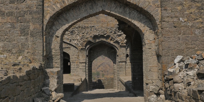 View of Gawilgarh Fort, a prominent tourist attraction near Narnala Fort in Maharashtra