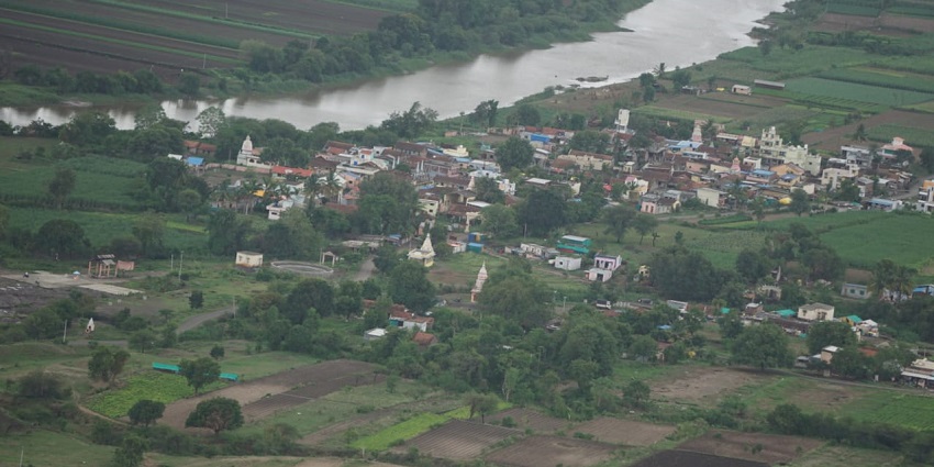 An image of a temple showing a decorated idol of lord Ram at a location near Bhimashankar.