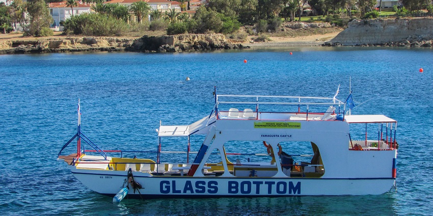 Discover marine life through a glass-bottom boat ride experience.