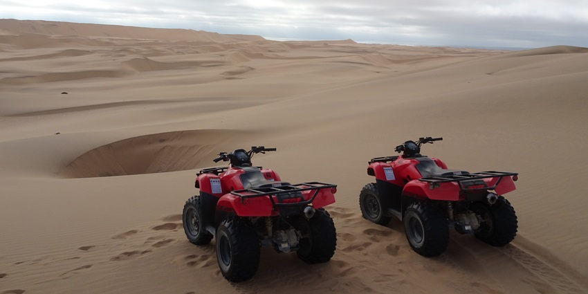 Adventure ride across rugged terrain, offering desert thrills and dramatic Himalayan backdrops, one of the best things to do in Leh.