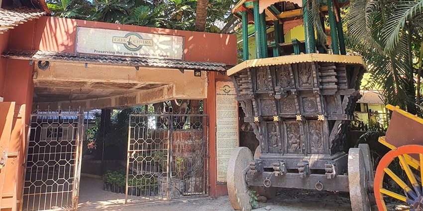 Goa Chitra Museum in Benaulim, South Goa showcases traditional tools, agrarian artifacts, and cultural heritage exhibits, situated near Mario Miranda Museum Goa.