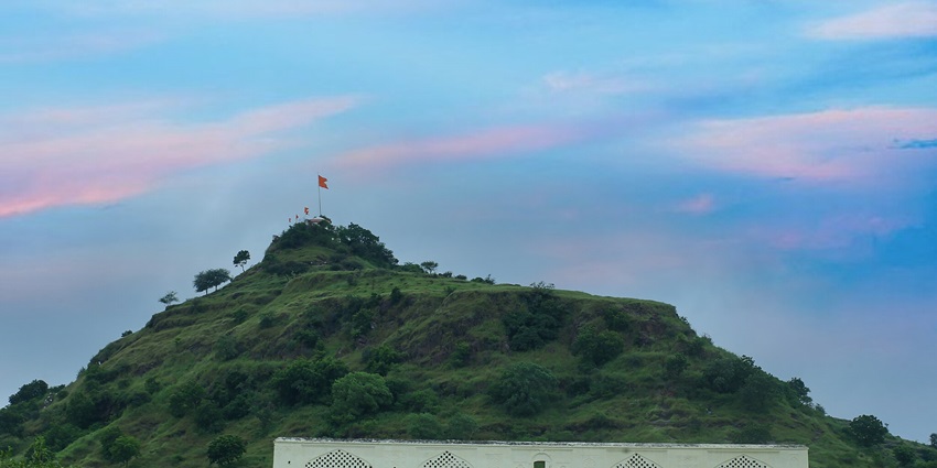 Goga Baba Hill near Lahugad Fort features scenic views, hiking trails, and tranquillity await.