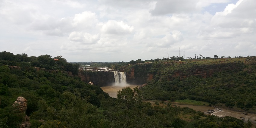 Gokak Falls, a stunning waterfall, is one of the top places to visit near Belgaum
