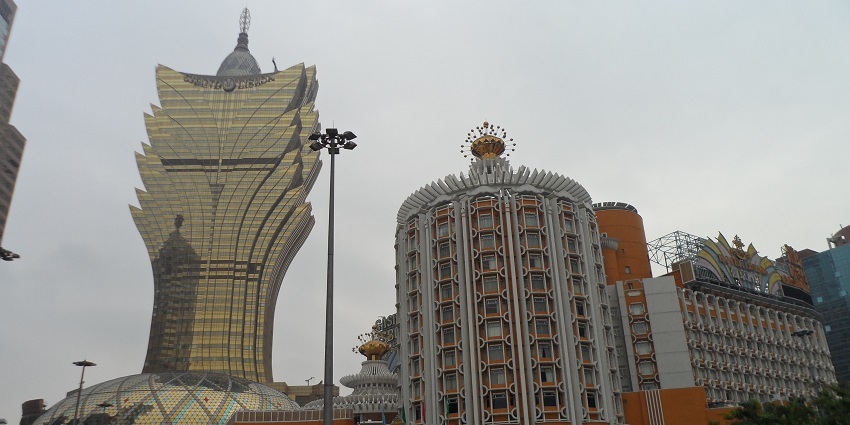 An image of Grand Lisboa, is a symbol of the vibrant best casino in Macau, Paris.