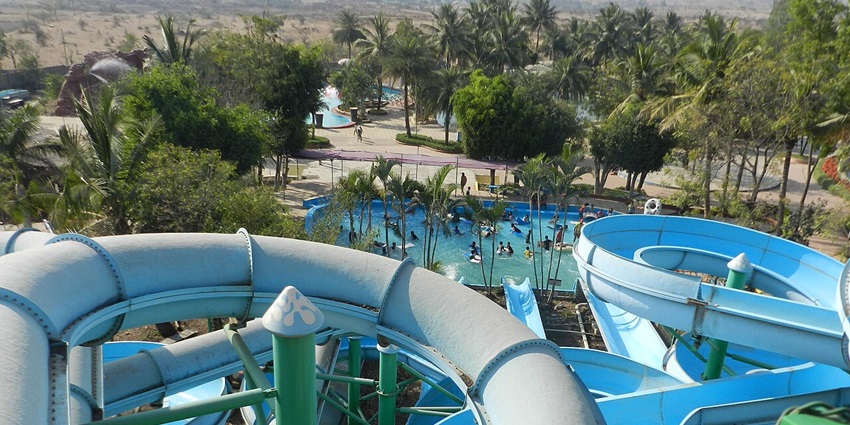 Exciting water park ride, a popular attraction among places to visit in Virar area