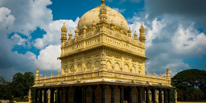 A scenic view of the historic Gumbaz, one of the top places to visit in Srirangapatna.