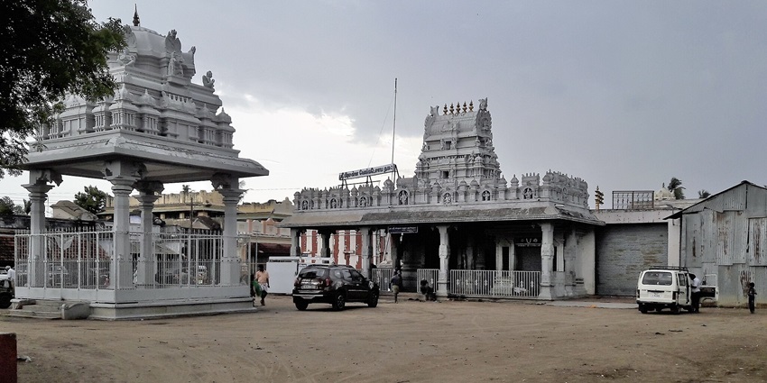 A glimpse of the Gunaseelam Vishnu Temple, one of the beautiful temples in Trichy.