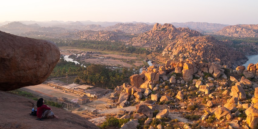 A rocky hill range offering breathtaking sunrise and sunset views, one of the best places to visit in Kolar.
