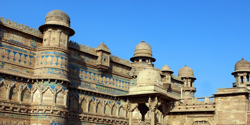 The Majestic Gwalior Fort with panoramic views and intricate architectural details