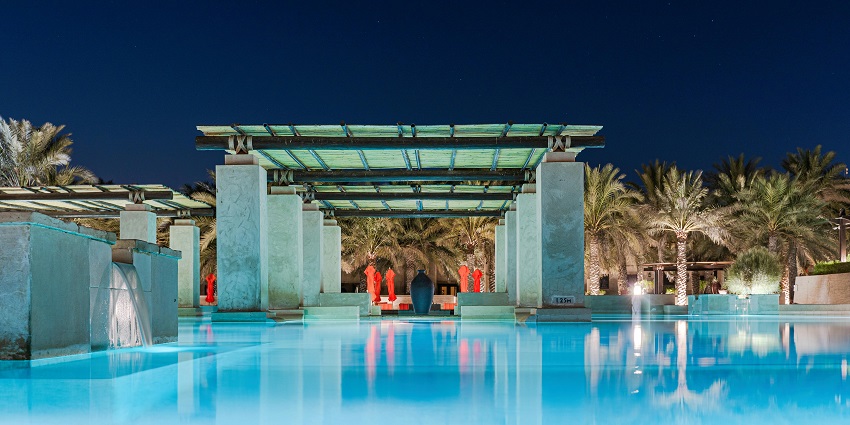 View of lavish swimming pool in the Gwalior Regency hotel , offering an ideal party spot