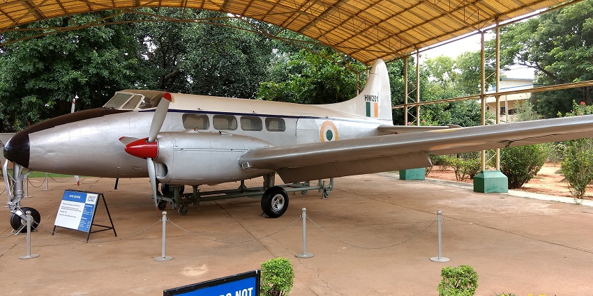Image of an HAL jet displayed in the vicinity of HAL facility near Lalbagh