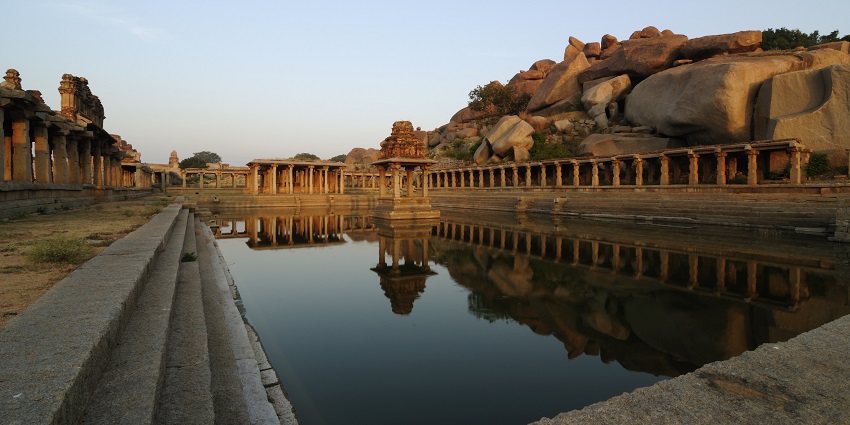 Image of Krishna Pushkarani - Hampi Ruins perfect for history lovers and photographers