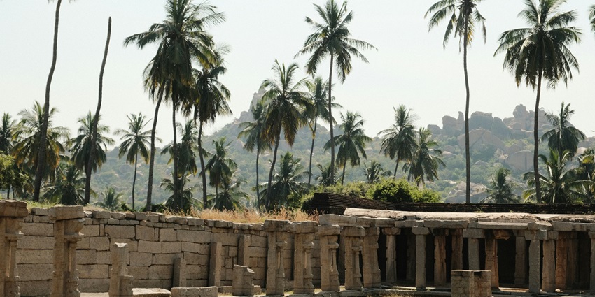Famous Hampi, is the best place to visit in September in Karnataka, a UNESCO site.
