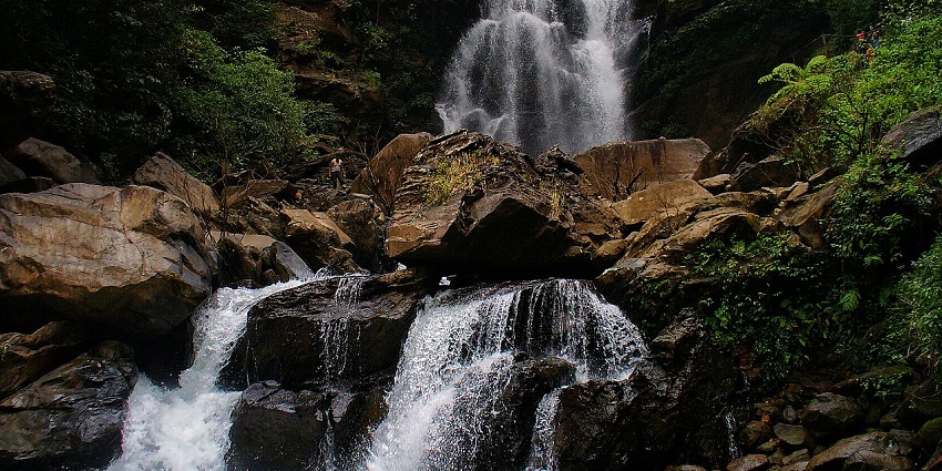 Hanuman Gundi Falls features a stunning cascade surrounded by lush greenery to explore.