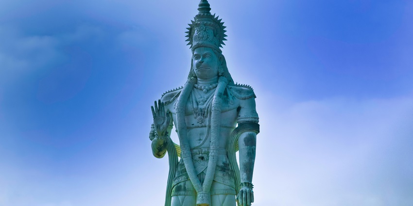 Majestic Hanuman Idol stands tall, inspiring faith and devotion and is a site near the Indrai Fort
