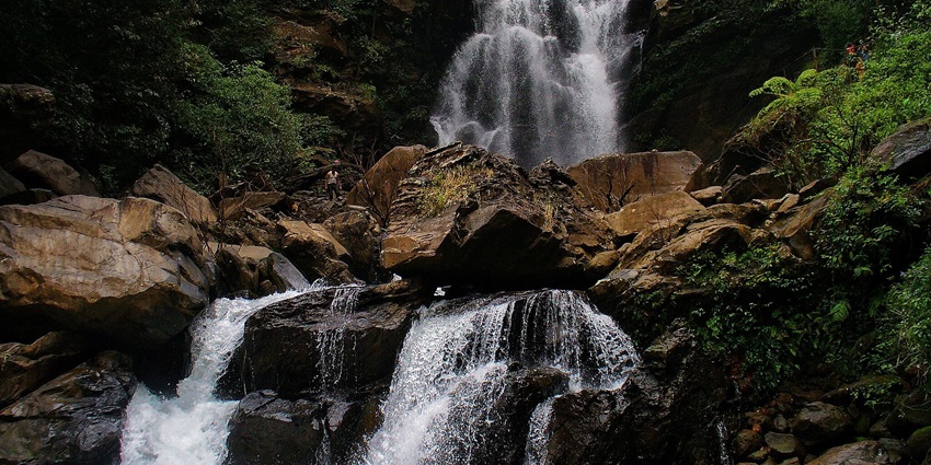 Hanumana Gundi Waterfalls, the stunning cascade surrounded by lush forests.