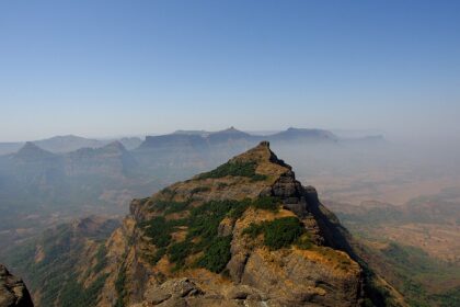 See the ancient charm of a traditional fortress, echoing the grandeur of Harishchandra Fort.