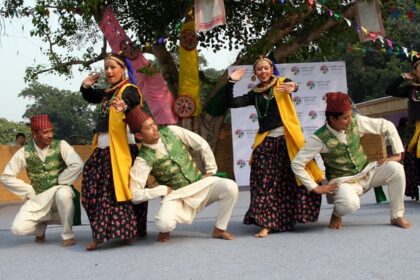 Dance celebrations amidst Harvest festival of Sikkim.