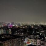 A picture of the skyline of Nagpur city taken from top of a building.