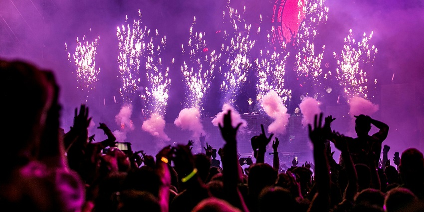 A nightclub scene, capturing the excitement of things to do in Chandigarh at night.