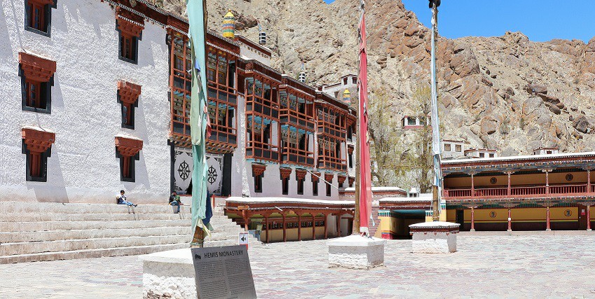 Hemis Monastery, the oldest monastery in the Himalayan region located on the banks of Indus