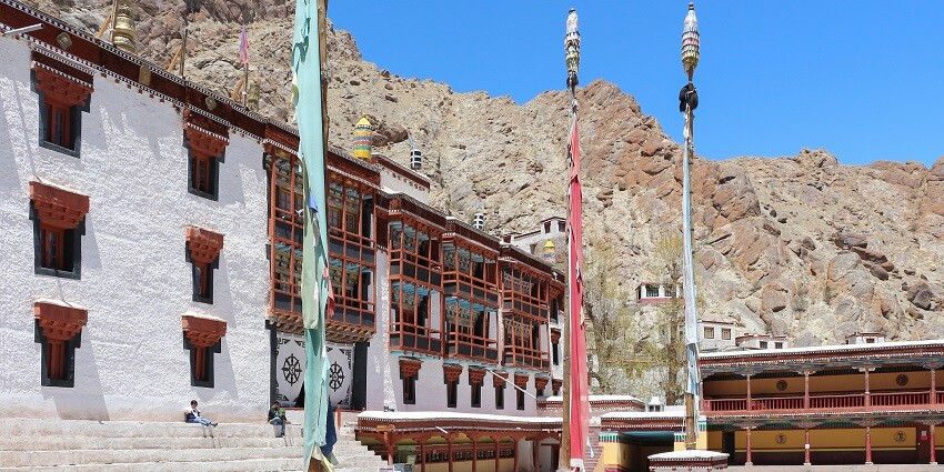 Snapshot from the Hemis Monastery which is surrounded by the dry hills of the Himalayas in ladakh