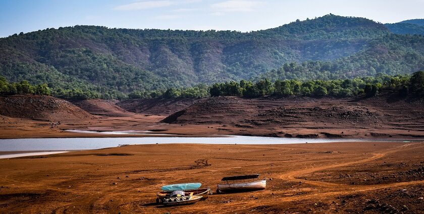 A stunning panoramic view of the Mahabaleshwar hills in Maharashtra with dense greenery.