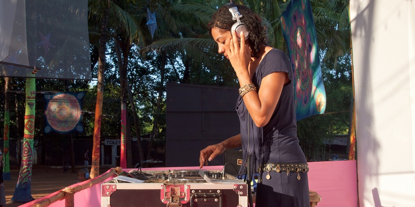 An image of a DJ playing music at Hilltop, among the best vibrant places for partying.