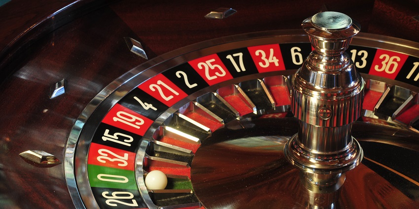 : Roulette games are set at a casino in Birgunj.