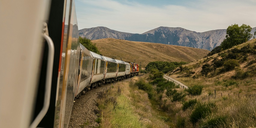 A view of a train, one of the most convenient and budgeted ways to reach Maharashtra.
